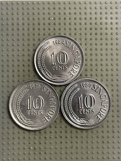 2026年第28场各国散币拍卖（总第178场） - 新加坡10分3枚