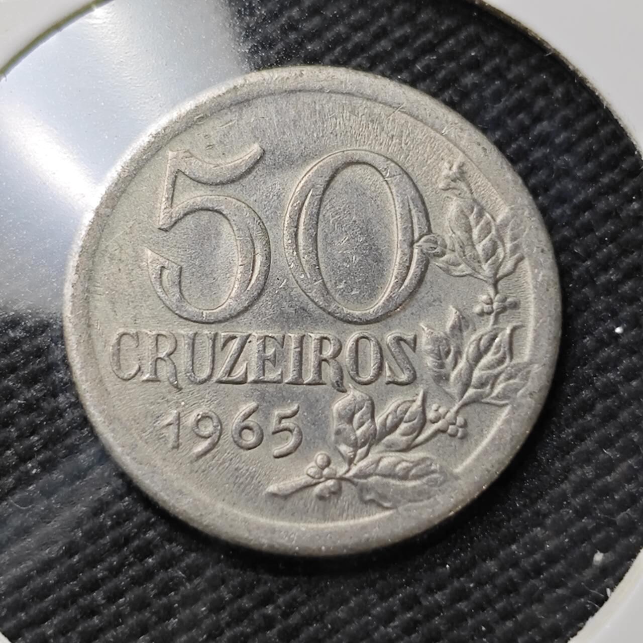 KK钱币收藏小铺  第396期  2月预留时间 周末发货  1965巴西50分