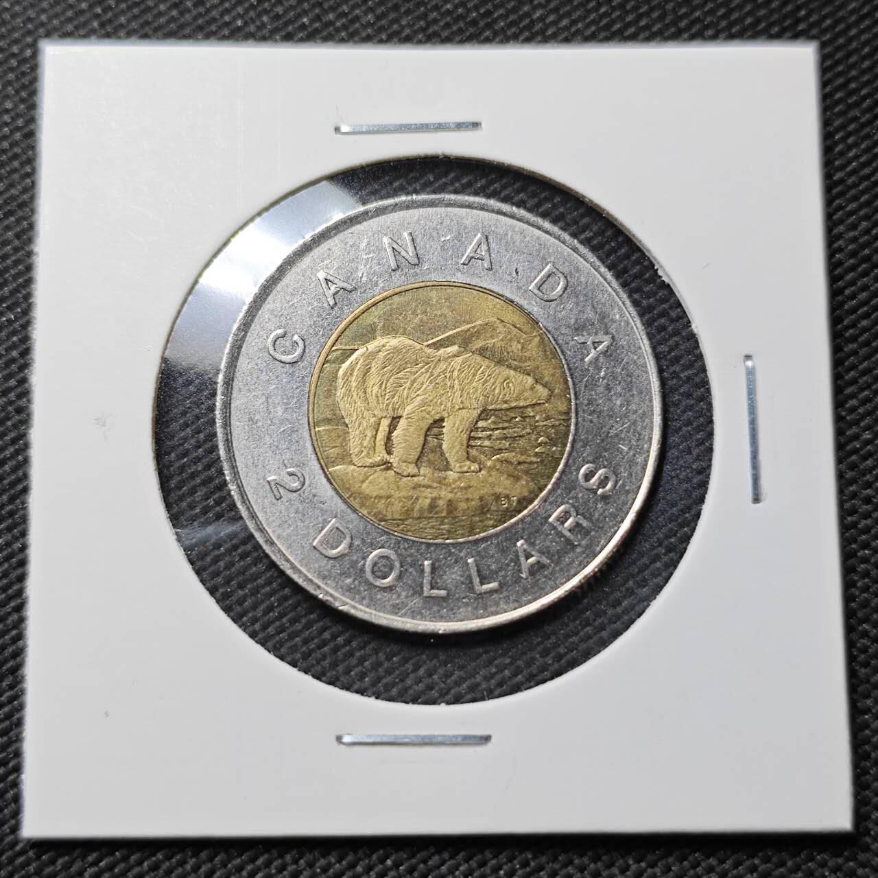 KK钱币收藏小铺  第396期  2月预留时间 周末发货  加拿大2元