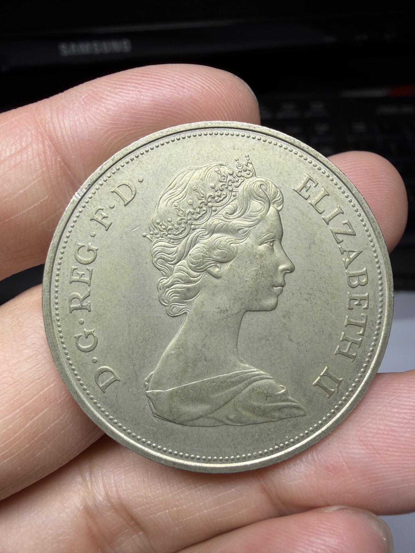 2026年集古藏今外币拍卖第二期-第9场—（总第309拍），可以寄存60天，满160元包邮。 1972年英国克朗纪念币