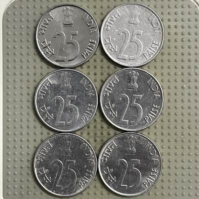 2026年第28场各国散币拍卖（总第178场） - 印度25派沙6枚