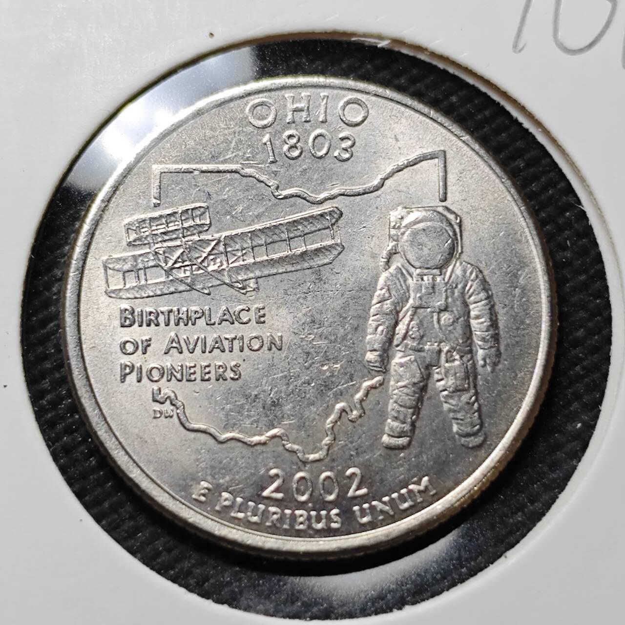 KK钱币收藏小铺  第396期  2月预留时间 周末发货  美国25分纪念币好品