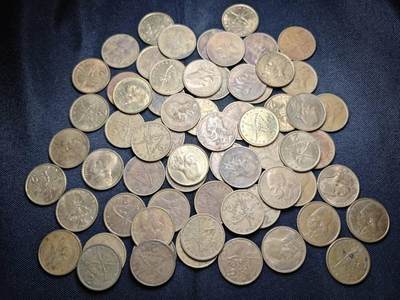 KK钱币收藏小铺   套币 批量/好品散币专场 2月预留时间 周末发货 -  希腊2德拉克马铜币65枚