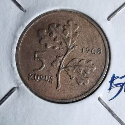 沼泽如烟--第1007场 - 土耳其1968年5库鲁