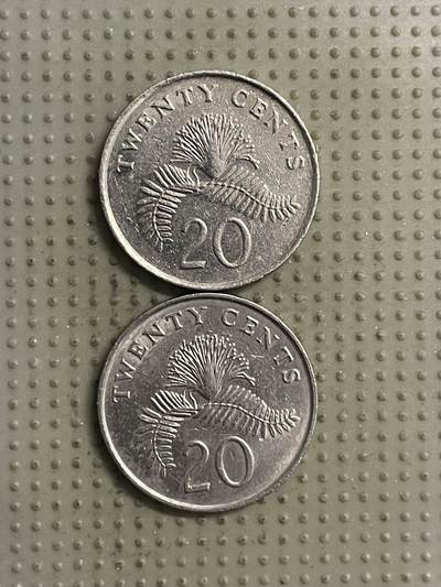 2026年第28场各国散币拍卖（总第178场） - 新加坡高盾版20分2枚