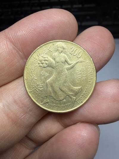 2026年集古藏今外币拍卖第二期-第9场—（总第309拍），可以寄存60天，满160元包邮。 - 1981年意大利200里拉纪念币