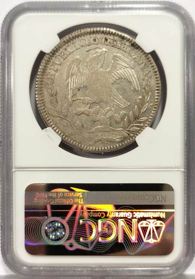博洋堂世界钱币拍卖第162期（全场包邮） NGC AU50 墨西哥1843ZS OM版早期花边鹰洋 深打好品