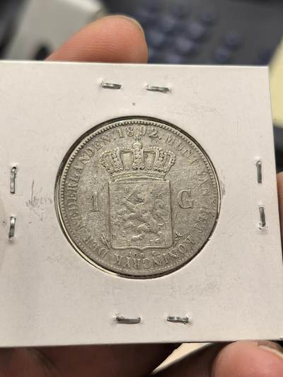 博洋堂世界钱币拍卖第162期（全场包邮） 荷兰1892年1盾银币