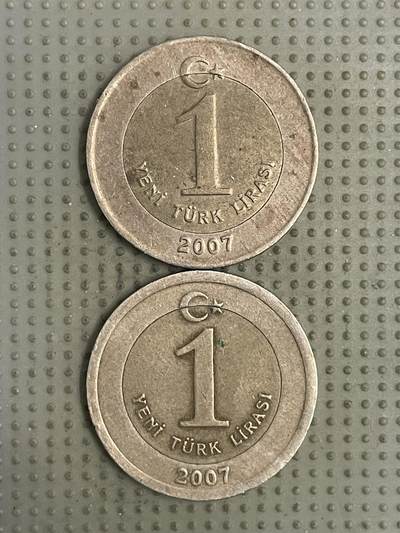 2026年第28场各国散币拍卖（总第178场） - 土耳其2007年1里拉2枚
