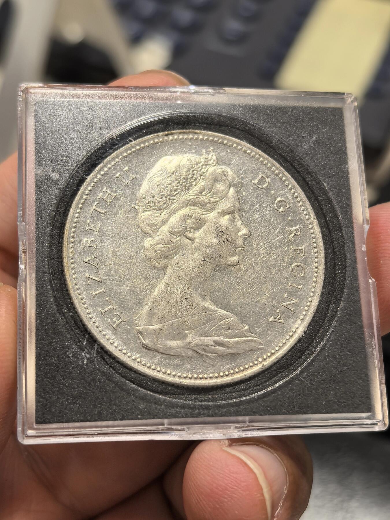 博洋堂世界钱币拍卖第162期（全场包邮） 加拿大1966年1元银币