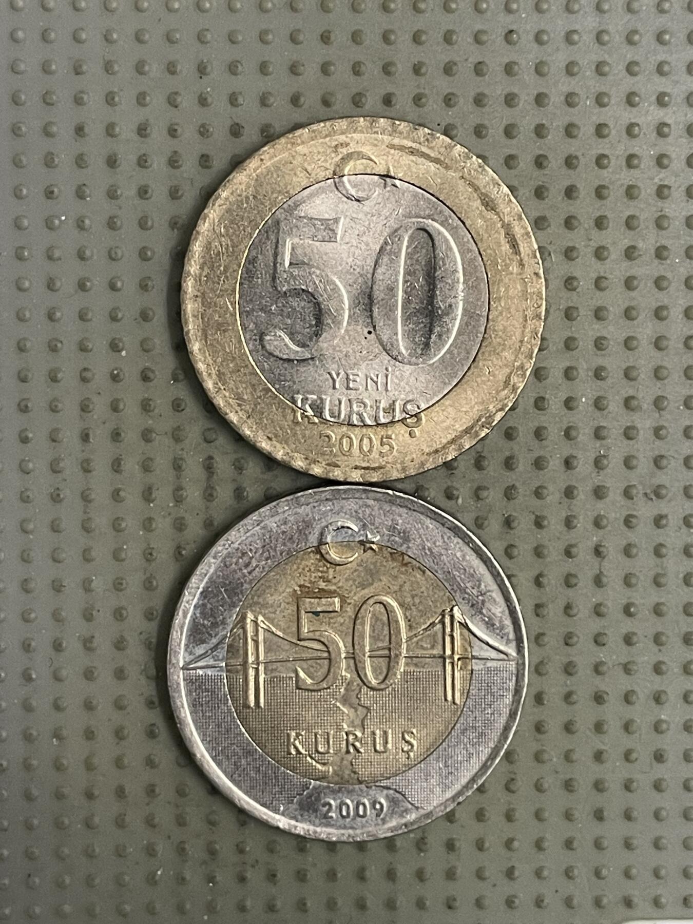 2026年第28场各国散币拍卖（总第178场） 土耳其50库鲁斯2枚