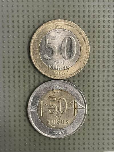 2026年第28场各国散币拍卖（总第178场） - 土耳其50库鲁斯2枚