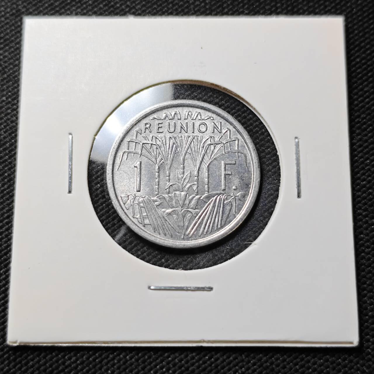 KK钱币收藏小铺  第396期  2月预留时间 周末发货  法属留尼汪1法郎