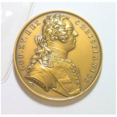 【艺术】法国艺术大章 纪念1734年路易十五法国神罗战争 高浮雕精制大铜章 42MM - 【艺术】法国艺术大章 纪念1734年路易十五法国神罗战争 高浮雕精制大铜章 42MM