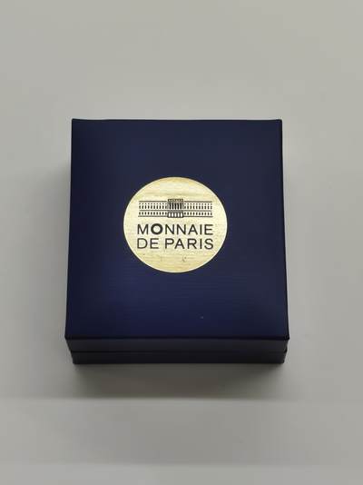 博洋堂世界钱币拍卖第162期（全场包邮） 法国2014年10欧圆弧形精制银币 巴西世界杯 22.2克900银 发行量：1万 盒证全