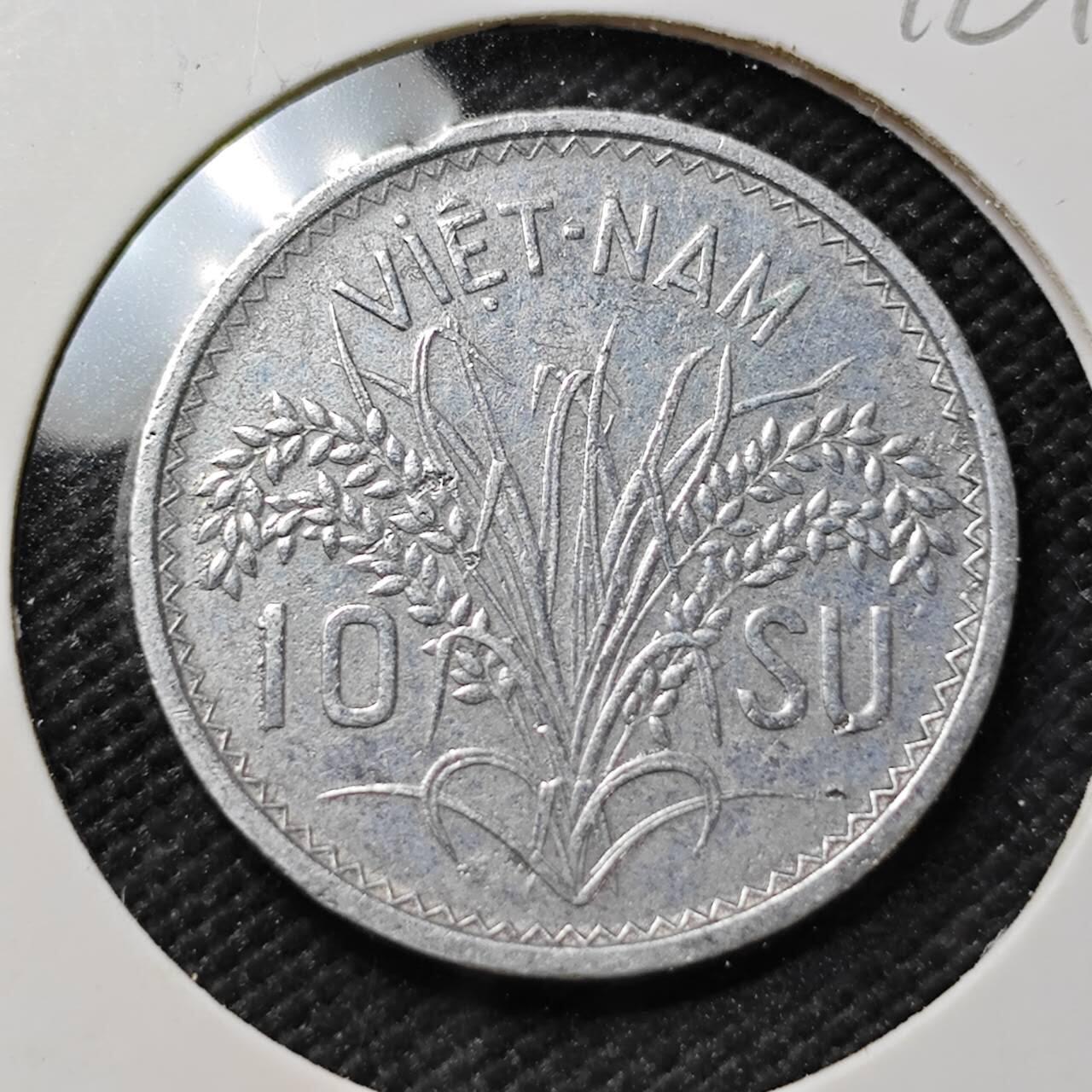 KK钱币收藏小铺  第396期  2月预留时间 周末发货  1953南越3姐妹10SU