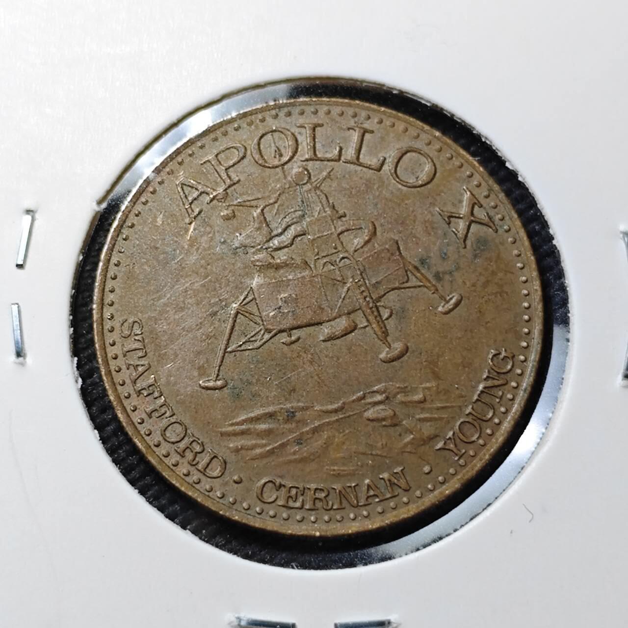 KK钱币收藏小铺  第396期  2月预留时间 周末发货  美国航天纪念铜章