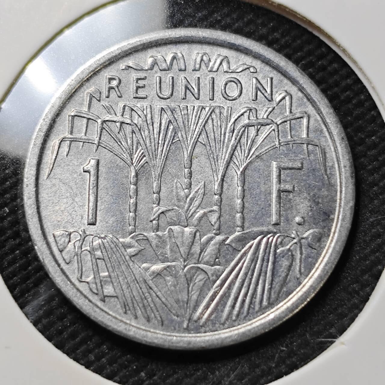 KK钱币收藏小铺  第396期  2月预留时间 周末发货  法属留尼汪1法郎