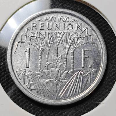 KK钱币收藏小铺  第396期  2月预留时间 周末发货 -  法属留尼汪1法郎