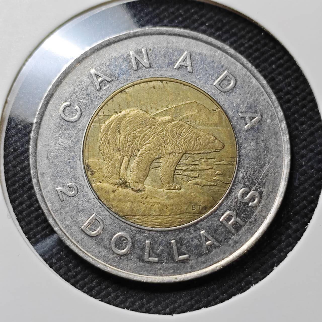 KK钱币收藏小铺  第396期  2月预留时间 周末发货  加拿大2元