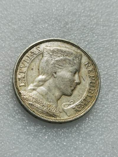 天下钱庄专场欢迎参拍 - 拉脱维亚5拉特银币