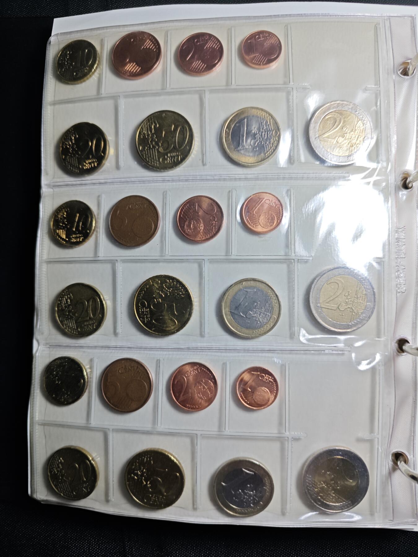 KK钱币收藏小铺   套币 批量/好品散币专场 2月预留时间 周末发货  欧元大小面值好品套币 含15个国家 含少见国家圣马力诺，爱沙尼亚，斯洛文尼亚欧元