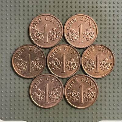 2026年第28场各国散币拍卖（总第178场） - 新加坡低盾版1分7枚