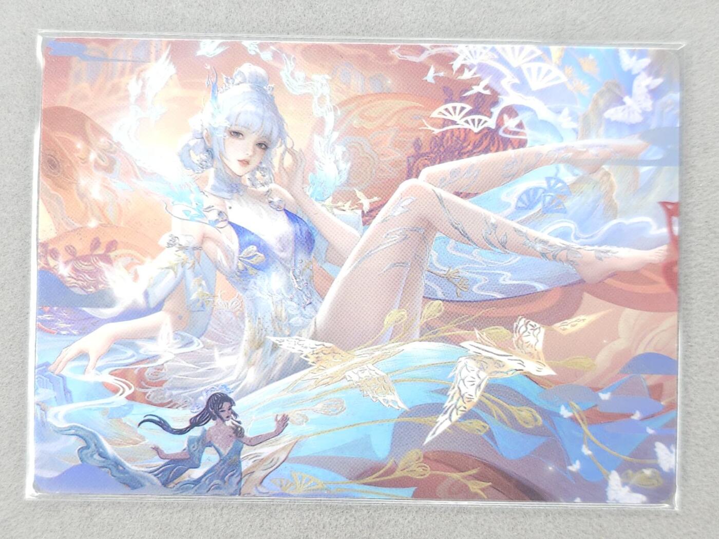 买就送PR！！龙虎卡牌-七六场（满200元包邮，无佣金，每周六结拍，欢迎送拍） 细沙彩闪 鸡腿 古风美女