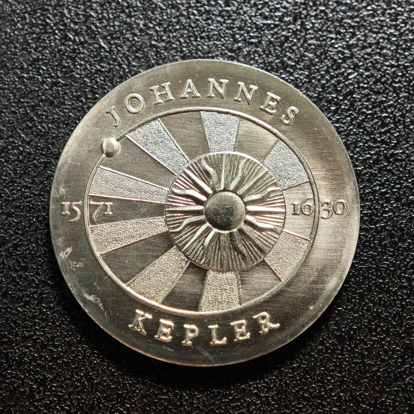 【德藏】世界币章拍卖第167期（拍品征集中~欢迎藏友联系） 1971年 东德天文学家约翰内斯·开普勒诞辰400周年5马克纪念镍币 直径约：29mm；重约：12.3g