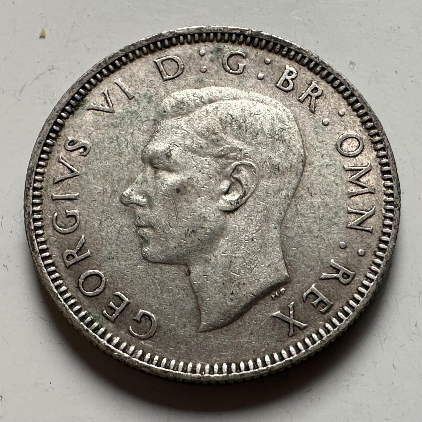 🌹外币初藏🌹🐯2026年第22场  每周二四六晚8️⃣点 接代拍 英国1945年一先令银币 5.6克50%银