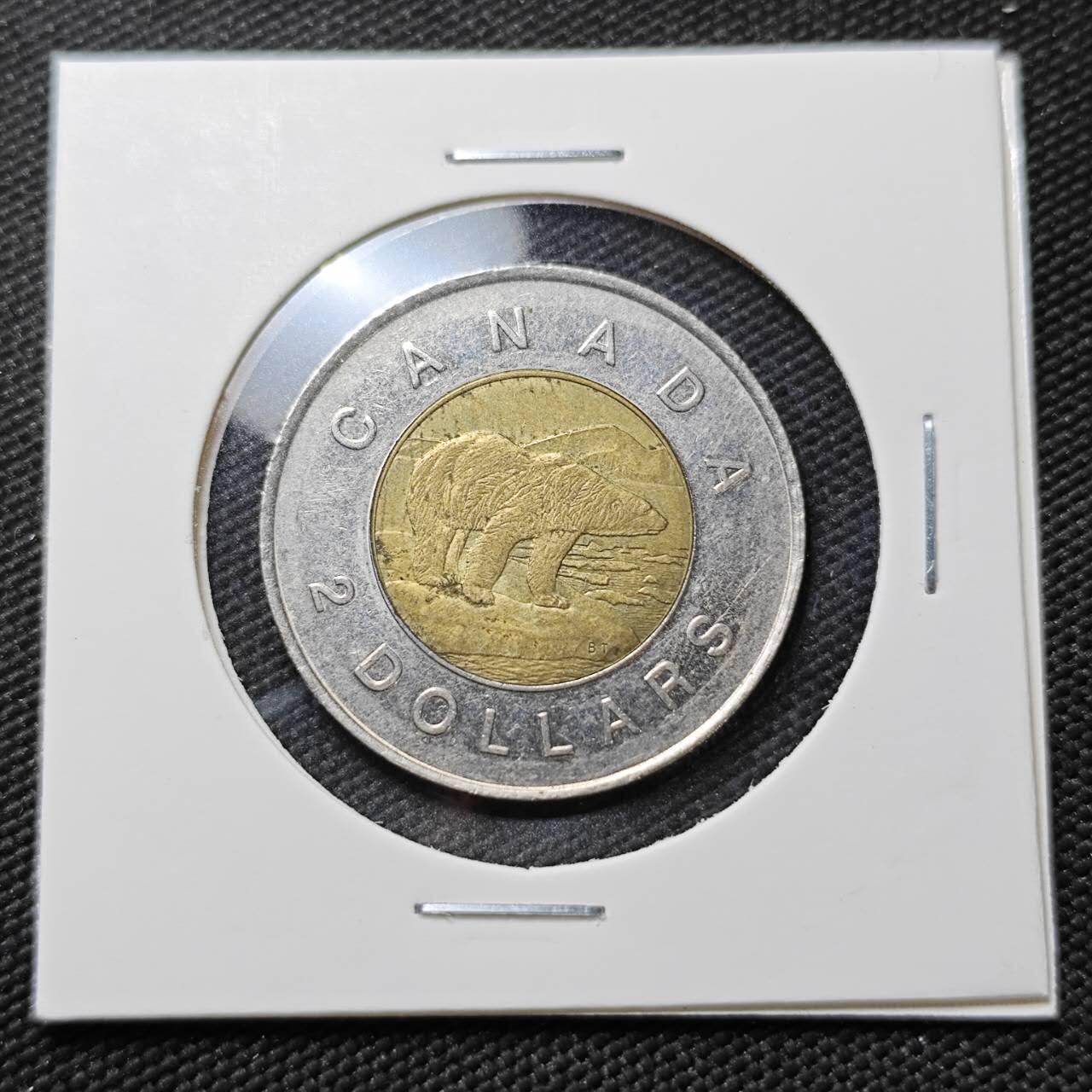 KK钱币收藏小铺  第396期  2月预留时间 周末发货  加拿大2元