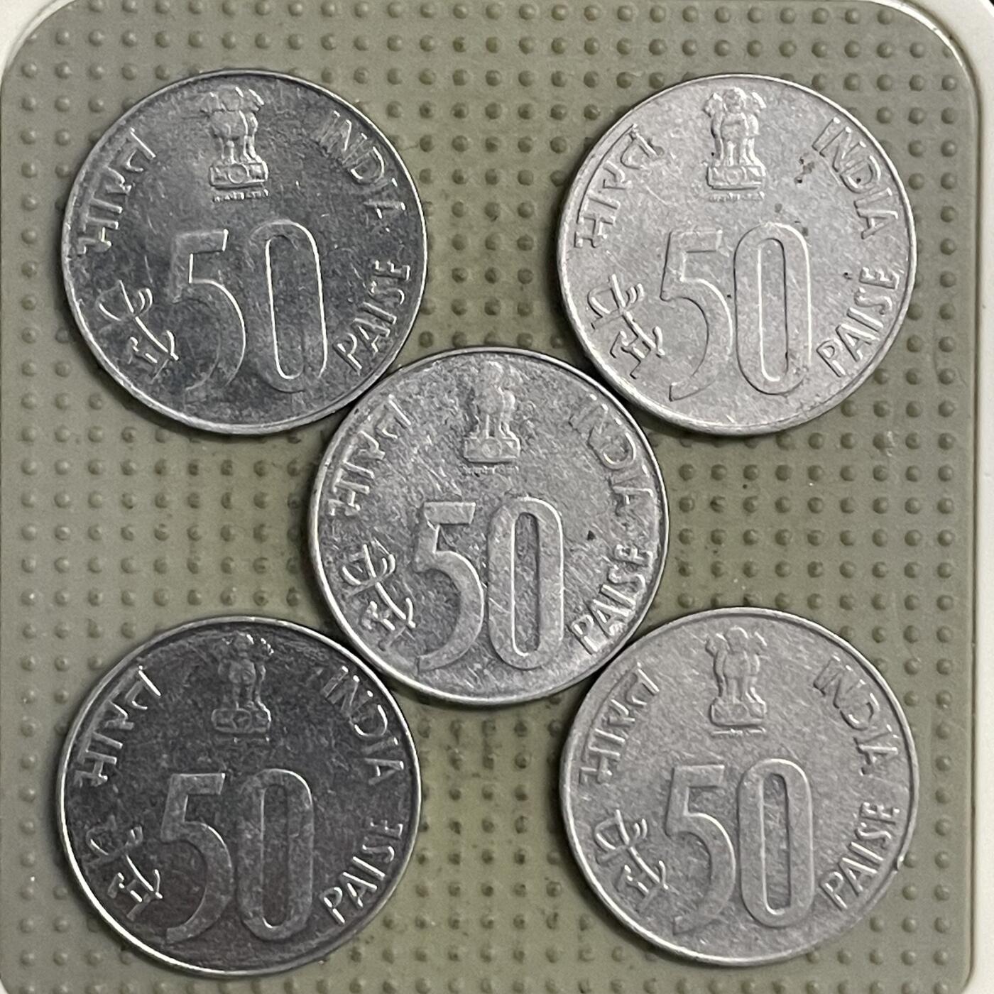 2026年第28场各国散币拍卖（总第178场） 印度50派沙5枚