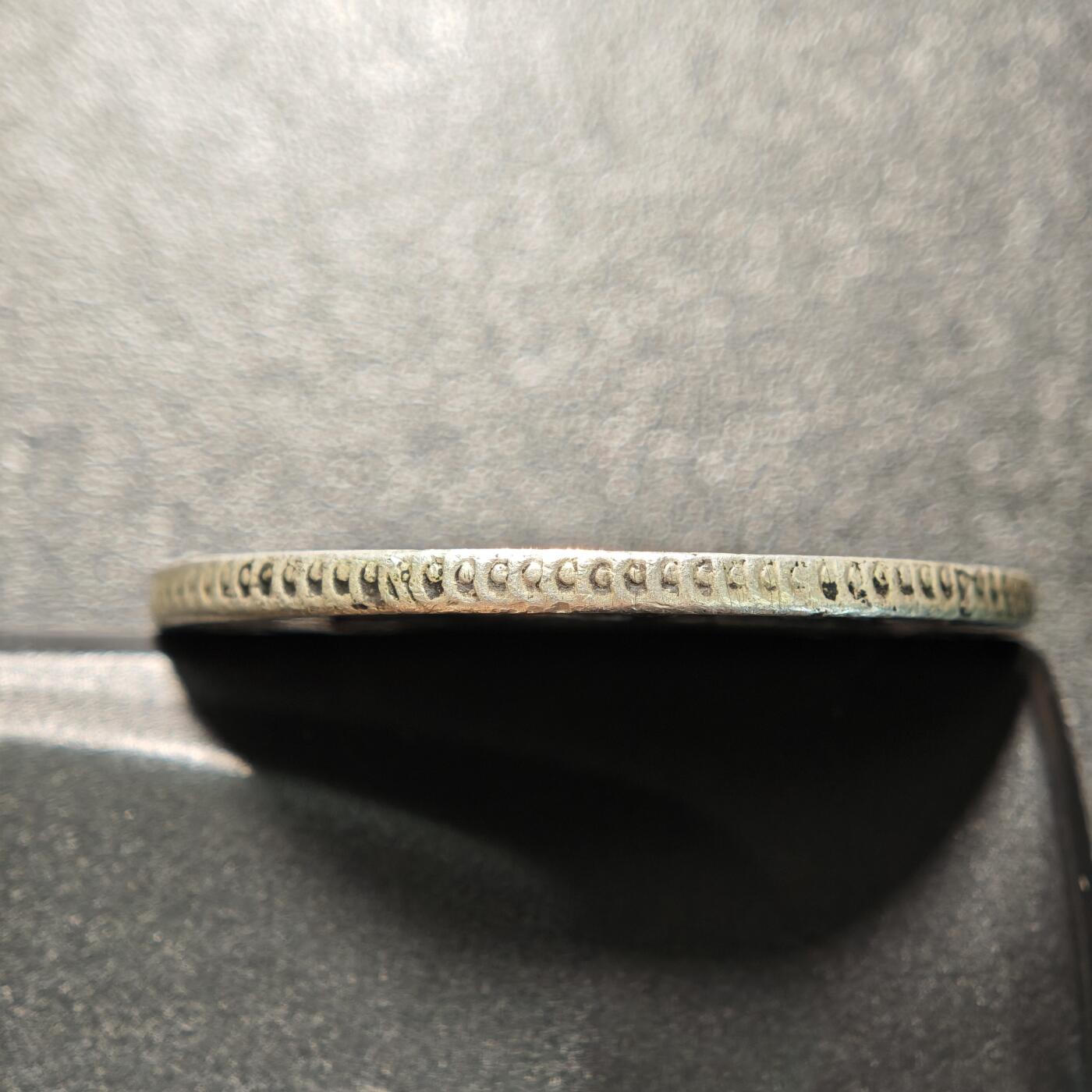 【德藏】世界币章拍卖第167期（拍品征集中~欢迎藏友联系） 1877年 墨西哥8R银币 900银 有戳 直径约：38.8mm；重约：27g