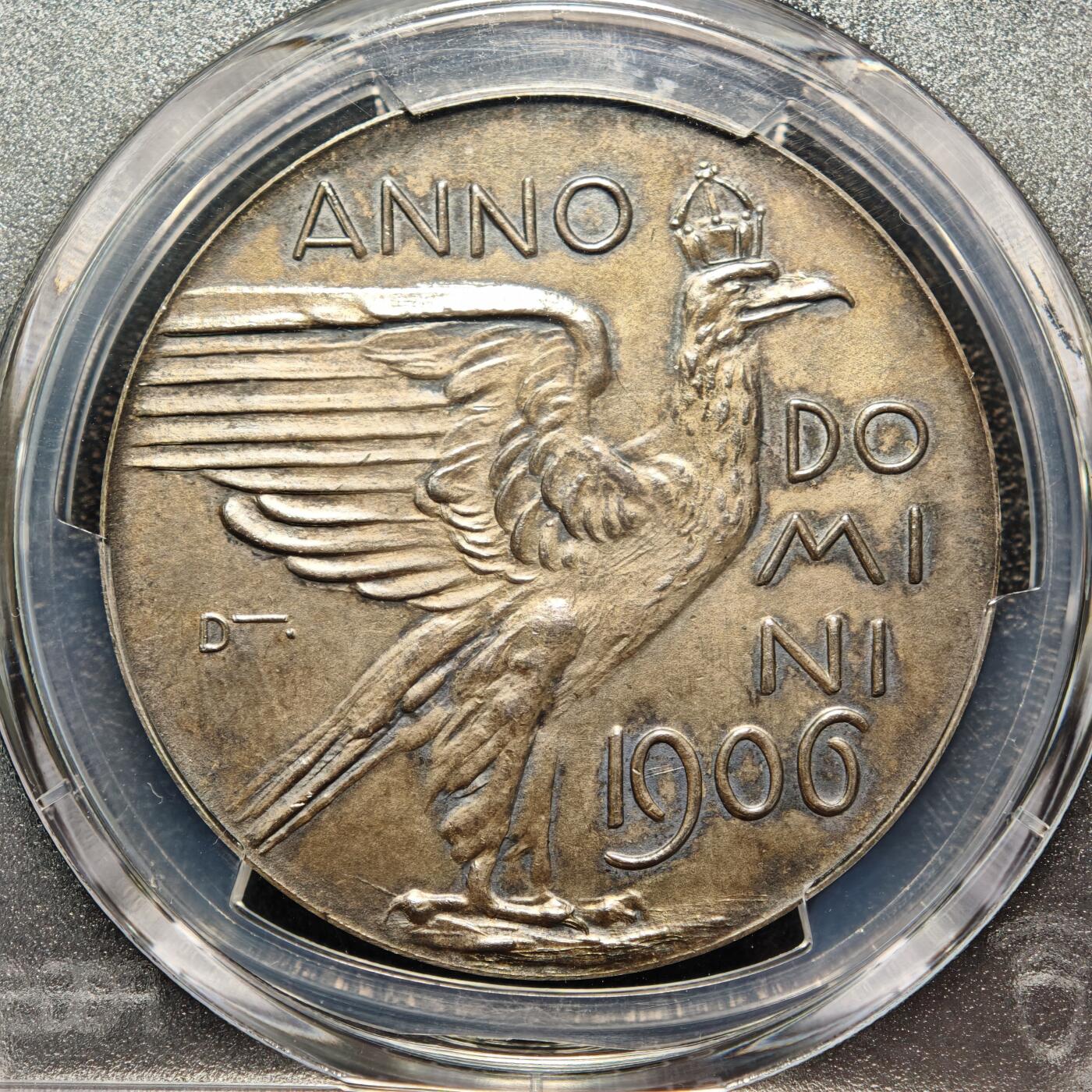 【德藏】世界币章拍卖第166期（拍品征集中~欢迎藏友联系） 1906年 德国慕尼黑第15届德意志联邦射击节纪念银章 PCGS SP64 原味包浆