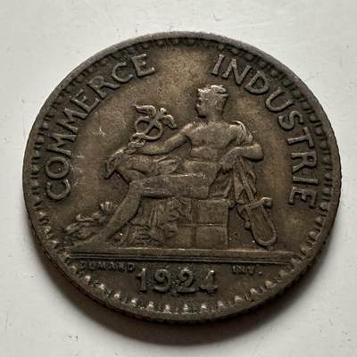 🌹外币初藏🌹🐯2026年第22场  每周二四六晚8️⃣点 接代拍 - 法国1924年一法郎 b