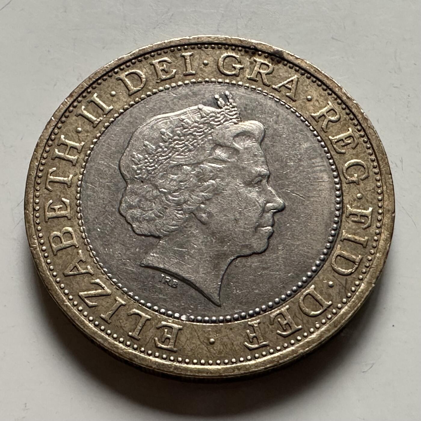 🌹外币初藏🌹🐯2026年第22场  每周二四六晚8️⃣点 接代拍 英国2003年DNA双螺旋发现50周年2英镑双色纪念币