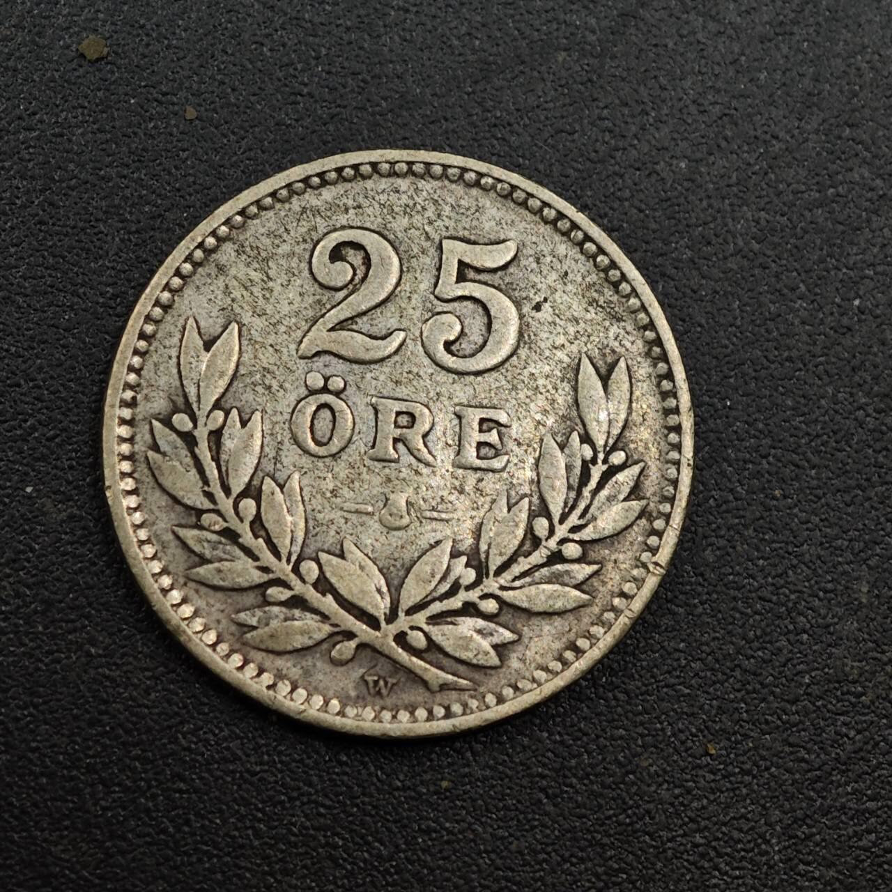 【淘币小摊】实时拍第八百七十一拍   散币银币场    每周一统一发货 瑞典1927年25欧尔银币