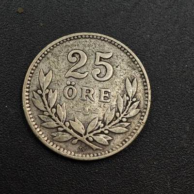 【淘币小摊】实时拍第八百七十一拍   散币银币场    每周一统一发货 - 瑞典1927年25欧尔银币