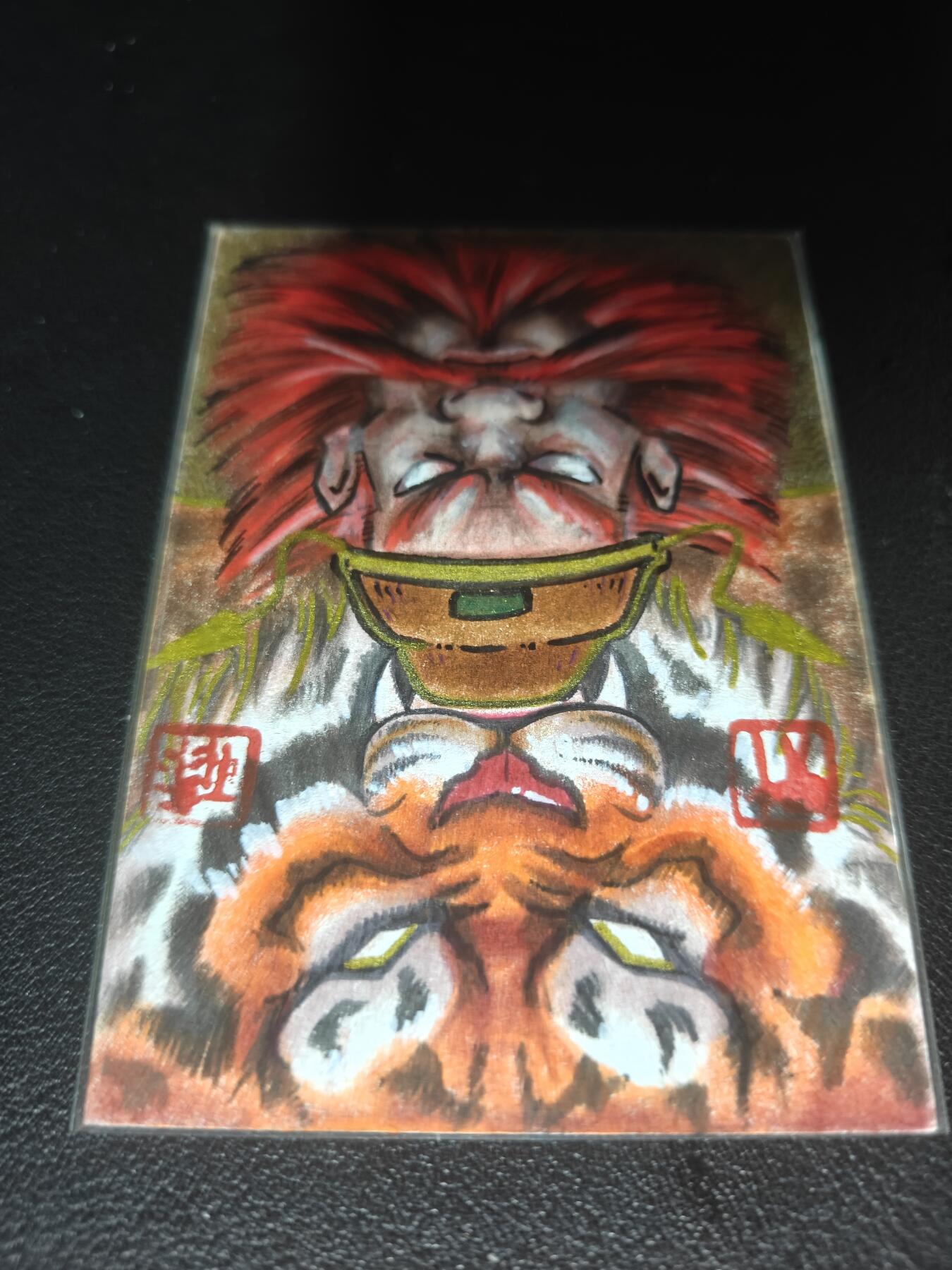 天玑星卡拍第174期《3.2周一截拍》持续收拍收评中 满赠卡需备注 【手绘卡】居子 钟馗 手绘卡