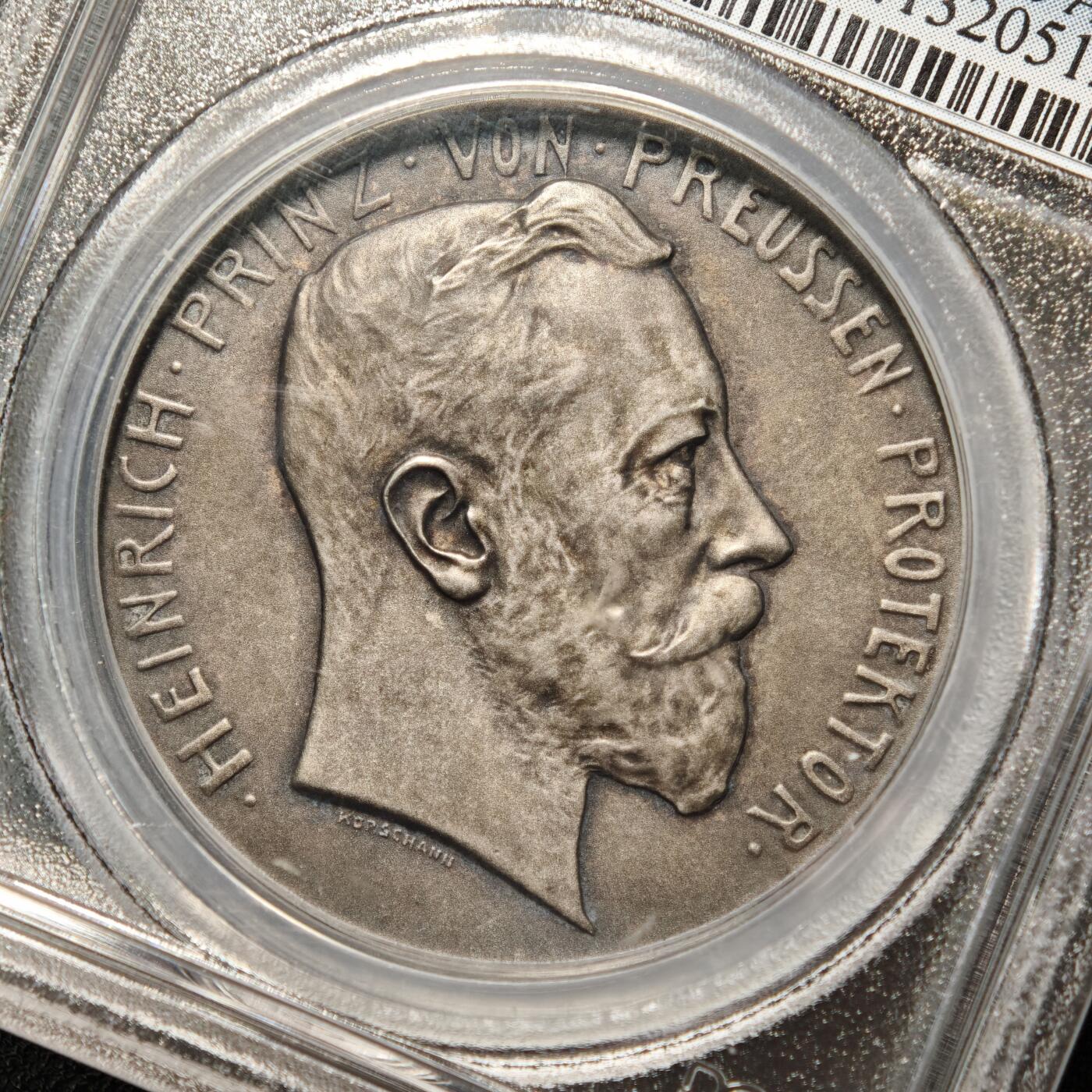 【德藏】世界币章拍卖第166期（拍品征集中~欢迎藏友联系） 1912年 德国法兰克福射击节城市景观纪念银章 PCGS SP64