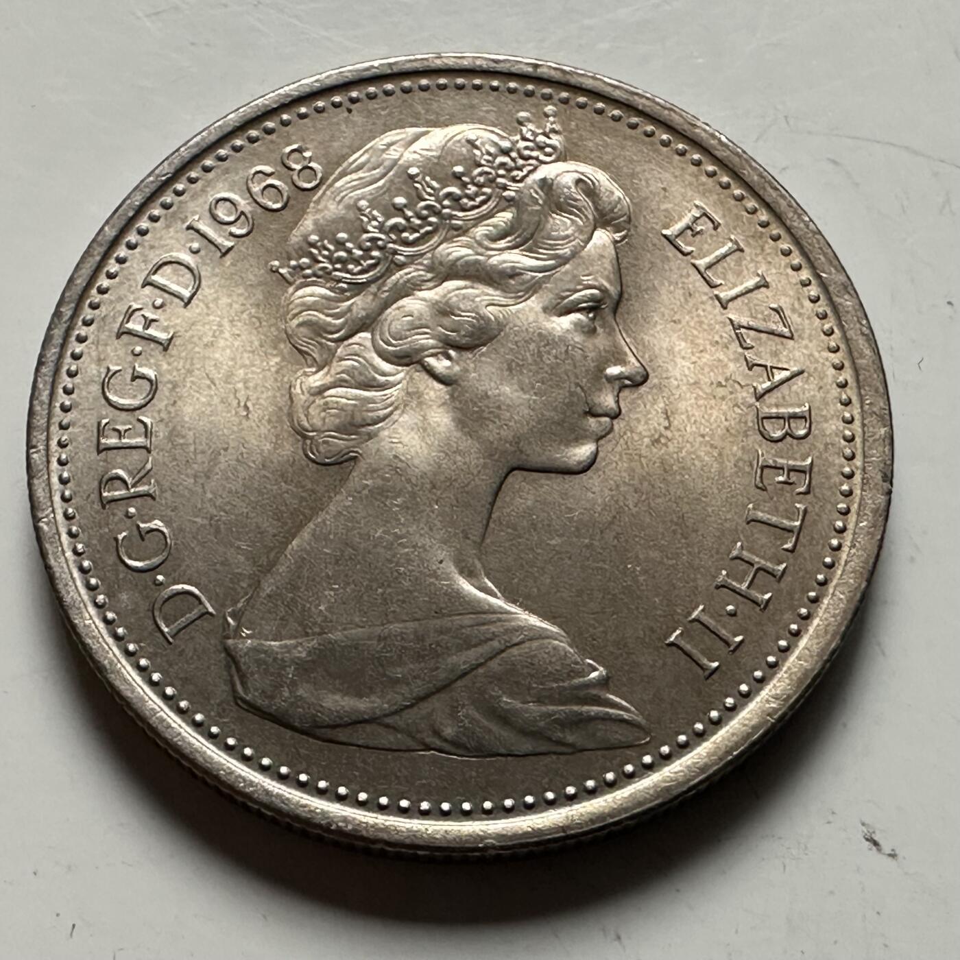 🌹外币初藏🌹🐯2026年第22场  每周二四六晚8️⃣点 接代拍 英国1968年五便士