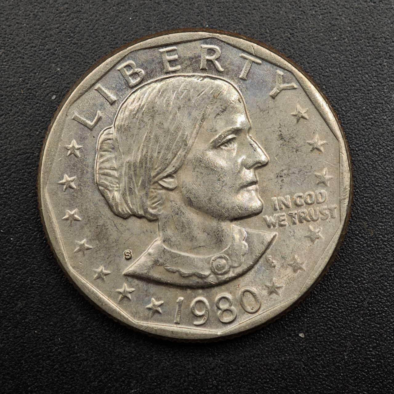 【淘币小摊】实时拍第八百七十一拍   散币银币场    每周一统一发货 美国1980年苏珊美元