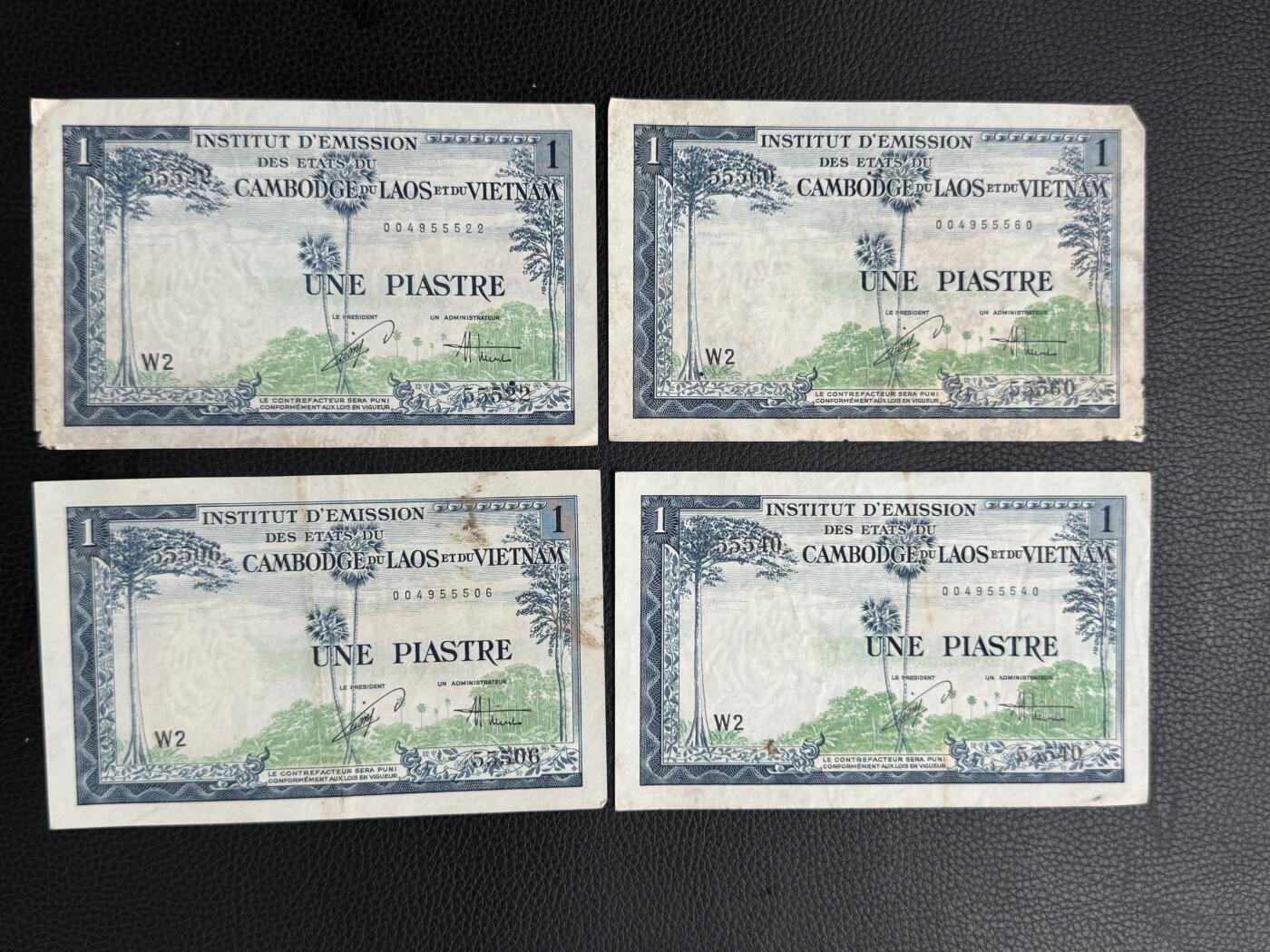 桂P钱币文化工作室拍卖第四十七期 法属印支1954年1皮阿斯特，越南版