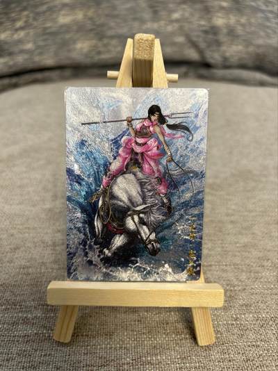 喜灰玩卡拍卖第五期，接拍品0佣金，欢迎送拍，释放现金流，让自己有资金可以购买更多喜欢的卡牌，让别的卡友能淘到更多心仪的卡牌 - 卡德曼忠义水浒 谷粒绘扈三娘 限编289/300编