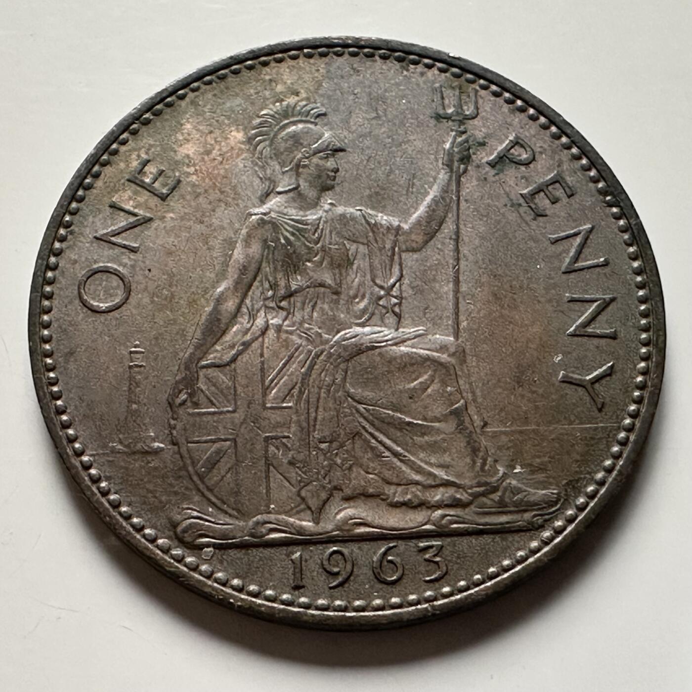 🌹外币初藏🌹🐯2026年第22场  每周二四六晚8️⃣点 接代拍 英国1963年一便士