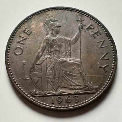 🌹外币初藏🌹🐯2026年第22场  每周二四六晚8️⃣点 接代拍 - 英国1963年一便士