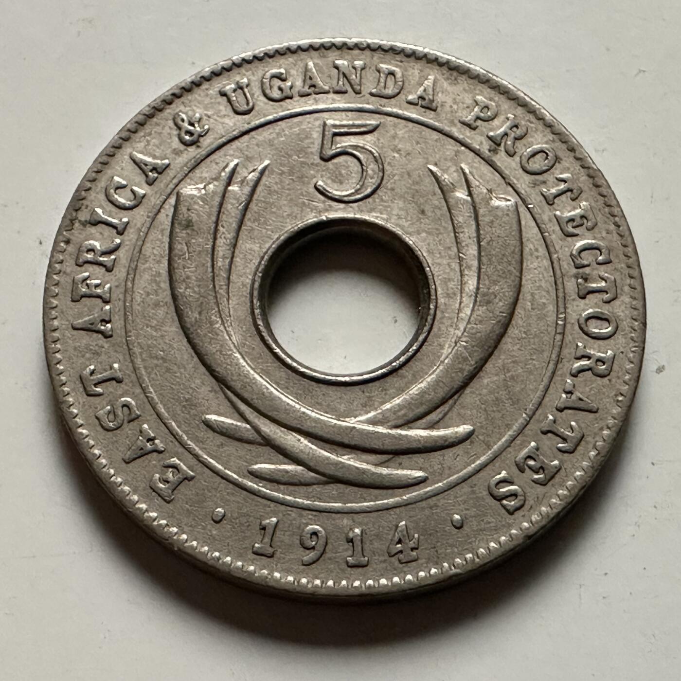 🌹外币初藏🌹🐯2026年第22场  每周二四六晚8️⃣点 接代拍 英属东非和乌干达保护地1914年五分