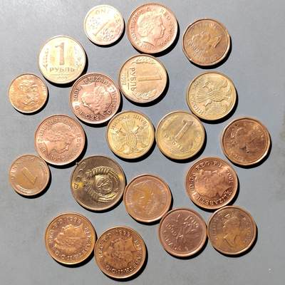 PCAI钱币  27-764  古钱外币钱币小专场 - 原光币二十枚