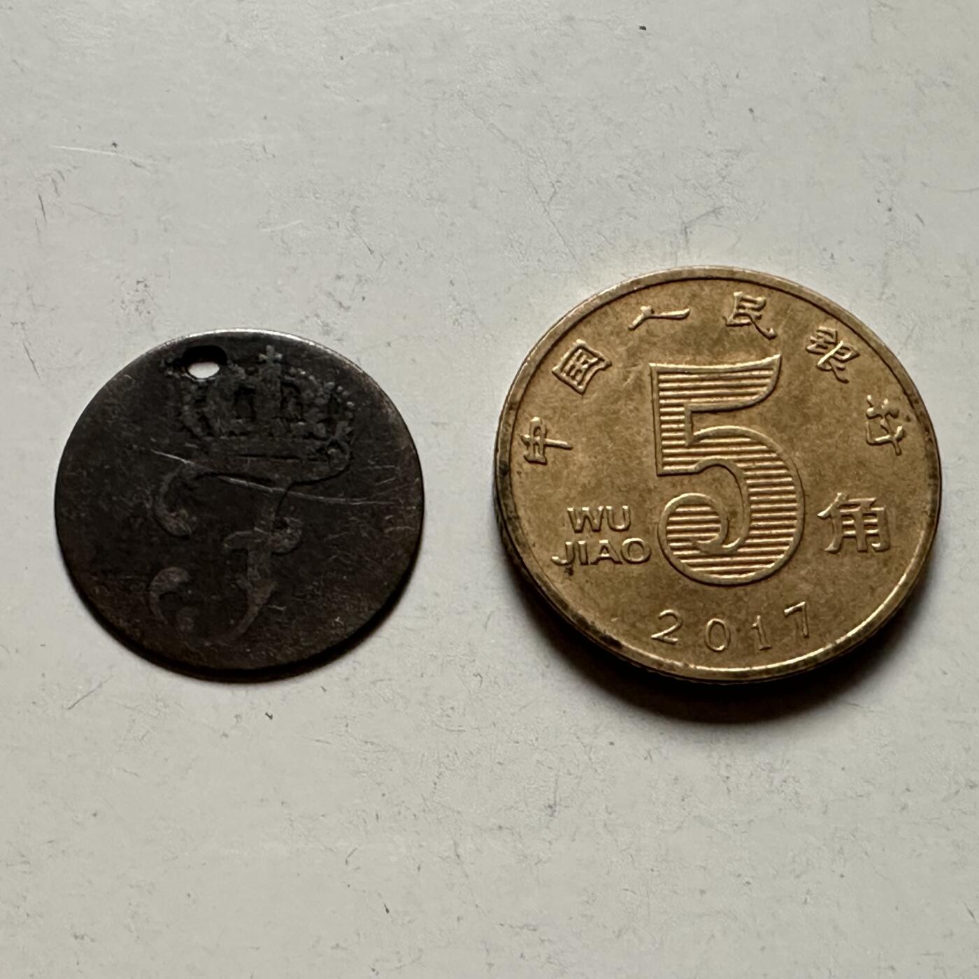 🌹外币初藏🌹🐯2026年第22场  每周二四六晚8️⃣点 接代拍 神圣罗马帝国梅克伦堡-施威林1775年弗里德里希二世1先令低银币，16.8mm