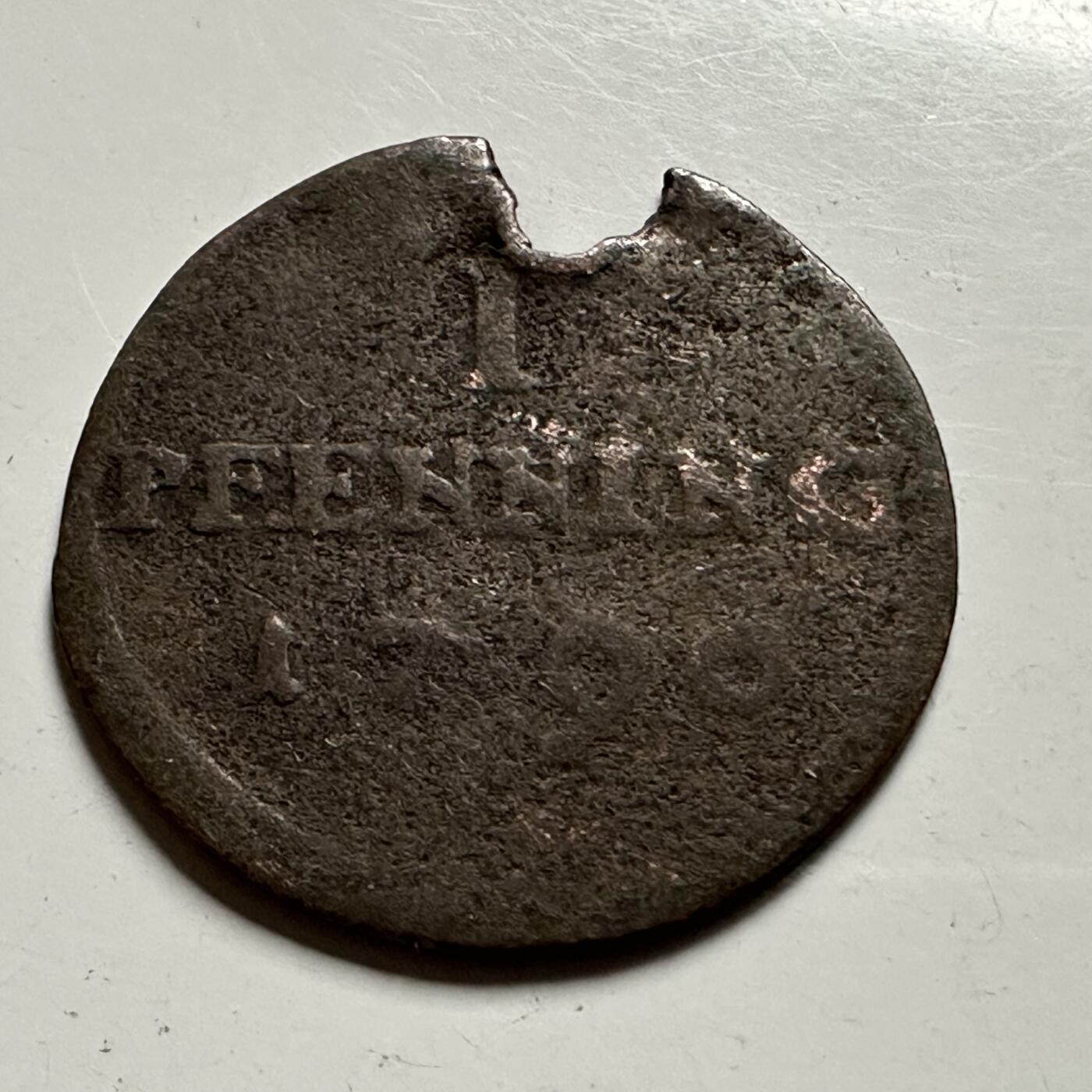 🌹外币初藏🌹🐯2026年第22场  每周二四六晚8️⃣点 接代拍 神圣罗马帝国 明斯特主教区1790年1芬尼铜币 直径约21mm